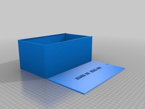 la mia su misura intorno coperchio della scatola contenitori 3d print model - Mito3D