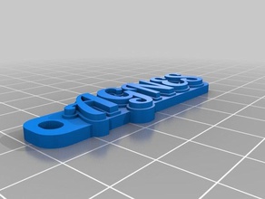 agnes Schlüsselanhänger angepasst 3d print model - Mito3D
