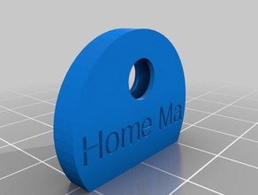 meine angepasste costumizable Schlüssel cap hmoe ma text Organisation 3d print model - Mito3D