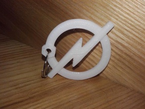 opel keychain accessories 3d print model - Mito3D