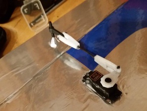 servo bağlantı clevises rc araç cfk chimera gerçek menteşe monte edin uçak radyo çubuk 3d print model - Mito3D