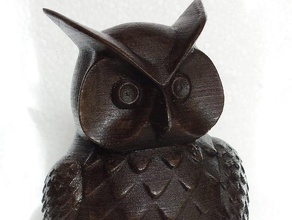 owl wood sculptures 3d print model - Mito3D