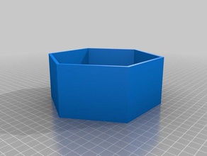 mi personalizados paramétrico, de planta poligonal, con tapa caja contenedores 3d print model - Mito3D