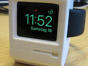 clásico de mac apple watch cargador los gadgets stand 3d print model - Mito3D