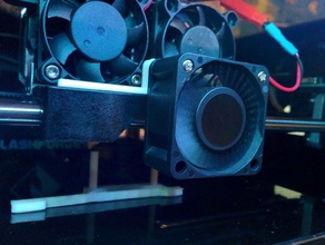 flash forge creator pro active cooling fan holder 3d printer parts 3d print model - Mito3D