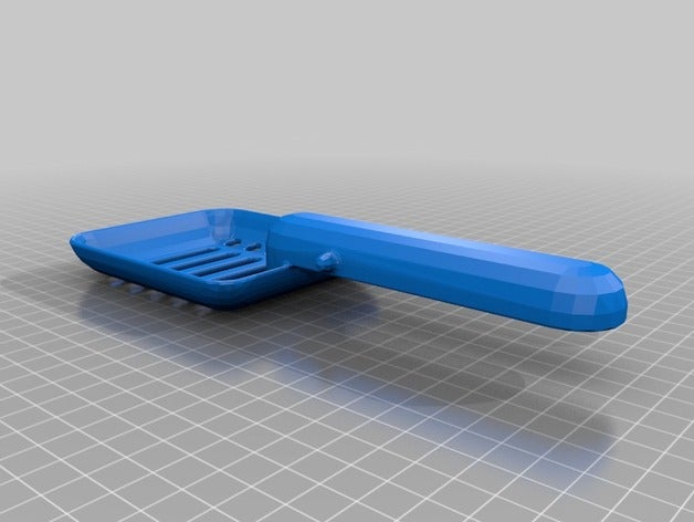 katzenklo schaufel v2 mascotas 3D print model - Mito3D