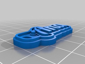 aniti chaveiros personalizado 3d print model - Mito3D
