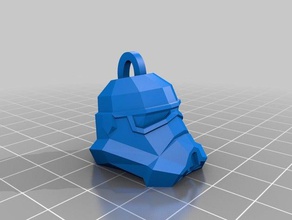 stormtrooper chave de cadeia chaveiros anel 3d print model - Mito3D
