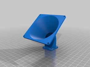 mon personnalisés parametriable toute taille de ventilateur adaptateur collecteur d'angle tube 3d l'impression 3d print model - Mito3D