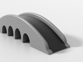 os arcos da ponte edifícios estruturas de arquitetura boardgame boardgames jogo tabuleiro pontes pé rodovia estrada tráfego 3d print model - Mito3D