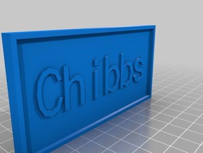 chibs sign example signs logos 3d print model - Mito3D