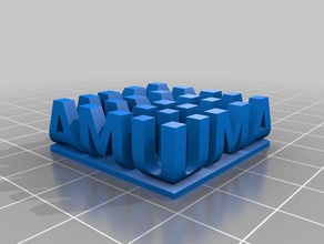 uma heykeller özelleştirilmiş 3d print model - Mito3D