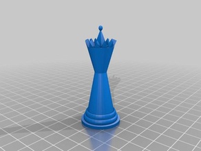 rey pieza de ajedrez 3d print model - Mito3D