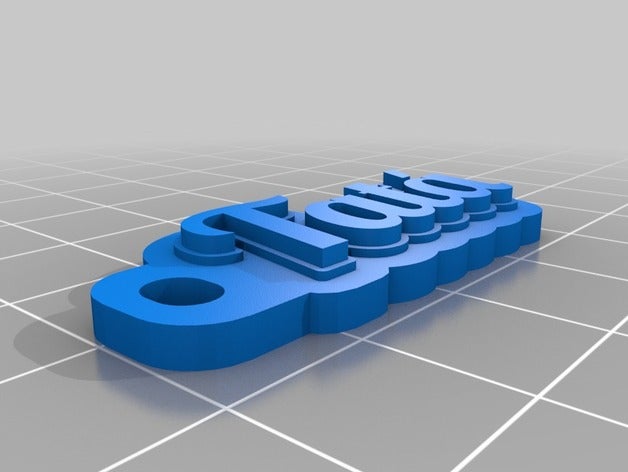 tata llaveros personalizado 3D print model - Mito3D