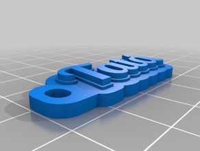 tata Anahtarlık özelleştirilmiş 3d print model - Mito3D