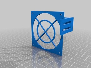 prusa i3 80mm fan holder board cooling 3d printer accessories 3d print model - Mito3D