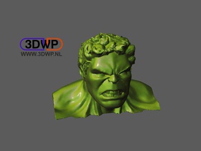 hulk-Büste Skulpturen avengers comic comics marvel marvel-comics kein support keine unterstützt statue supportless 3d print model - Mito3D
