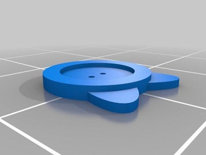 bouton-chat mercerie parametrique accessoires personnalisé 3d print model - Mito3D