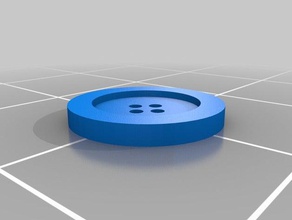 bouton-rond4-bighole mercerie parametrique os acessórios personalizado 3d print model - Mito3D