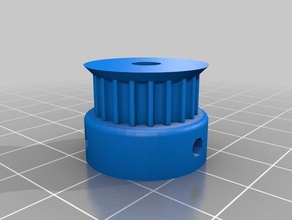 my customized parametric pulley gt3 5mm 3d printer parts 3d print model - Mito3D