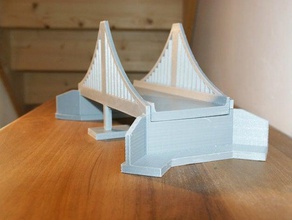 Brücke Gebäude Strukturen architektonische Bau-Spielzeug Modell 3d print model - Mito3D