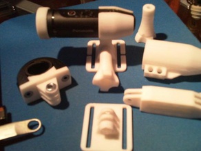 accessoires pour cam&eacutera panasonic hx-a1 de la cámara accesorio gopro 3d print model - Mito3D