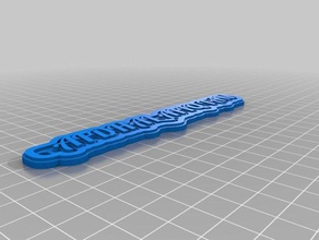 meine angepasste multiline-tag Schlüsselanhänger afdhal afiq 3d print model - Mito3D