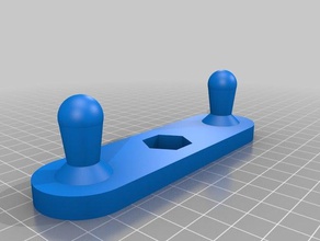maniglia kurt-tipo di mulino morsa macchina strumenti cnc customizer manopola fresatura 3d print model - Mito3D