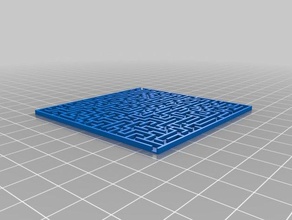 my customized random maze generator base puzzles 3d print model - Mito3D