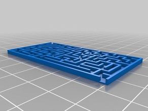 retângulo labirinto v2 quebra-cabeças personalizado 3d print model - Mito3D