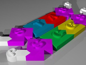 dna de blocos construção biologia genes aprendizagem makeredchallenge quebra-cabeça ciência scienceproject 3d print model - Mito3D