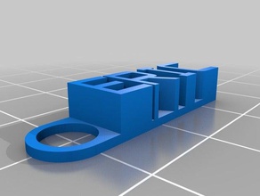 mykeychain 3 organização personalizado 3d print model - Mito3D