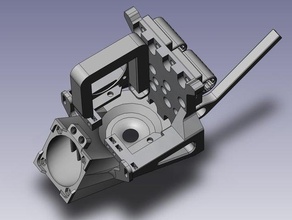 geeetech i3 Wagen-set circular fan duct 3d Drucker Teile Gürtel-Halter die Kabelführung extruder montieren x-Wagen 3d print model - Mito3D
