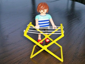 mini drying rack toys games clothes dryer juguete playmobil 3d print model - Mito3D