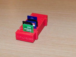 modular titular de la tarjeta sd los contenedores soporte batería 3d print model - Mito3D