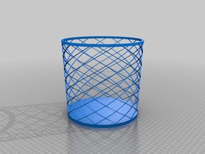 large basket containers customized 3d print model - Mito3D