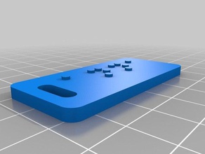 anna braille luggage tag organization customized 3d print model - Mito3D