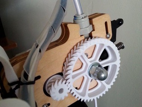 la raspa de arenque los engranajes ultimaker originales del alimentador 3d impresora partes filamento 3d print model - Mito3D