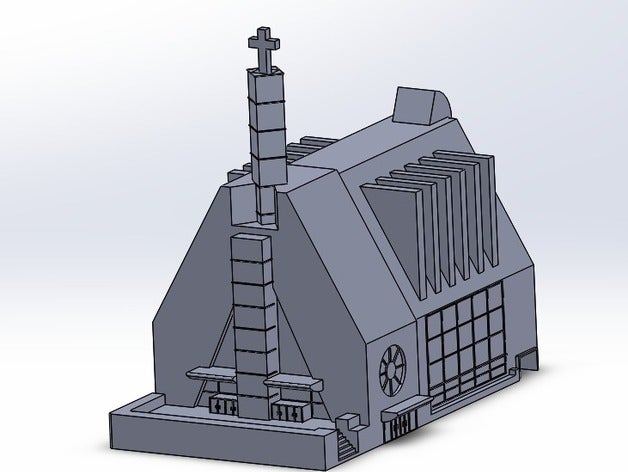 coreia igreja edifícios estruturas 3D print model - Mito3D