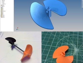 boat propeller rc vehicles toy 3d print model - Mito3D