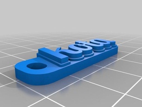 dakota Anahtarlık özelleştirilmiş 3d print model - Mito3D