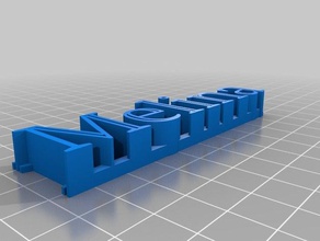nametag sculptures customized 3d print model - Mito3D