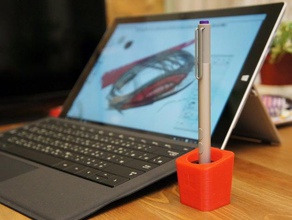 surfacer pro34 pen holder tablet 3d print model - Mito3D