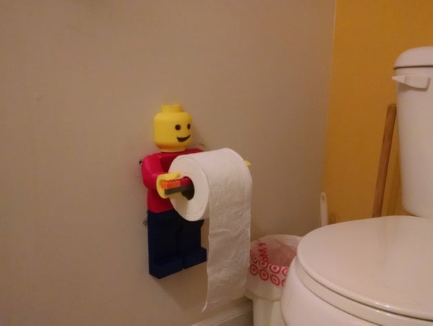 minifig tp titular cuarto de baño lego papel higiénico 3D print model - Mito3D