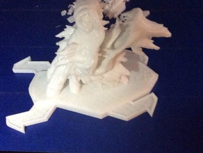 dragão cabide organização arranque quarto monte sala de lama prático ricardo prez rosete troféu parede 3d print model - Mito3D