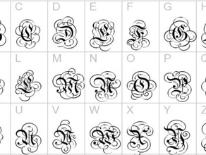 alphabetparchment alfabeto fonte pergaminho l'art 3d print model - Mito3D