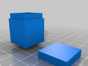einfache box Container 3d print model - Mito3D