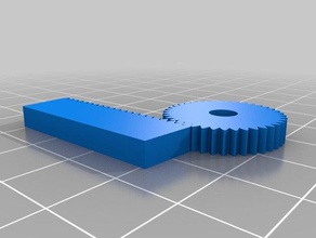 meine kundenspezifische Zahnstange / Ritzel Robotik 3d print model - Mito3D