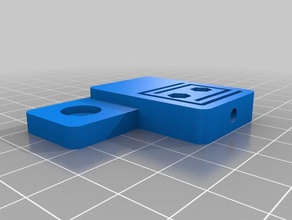 my customized z-probe mount fine adjust fixture 3d printer parts 3d print model - Mito3D