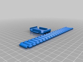 my customized wrist band withings pulse gadgets 3d print model - Mito3D